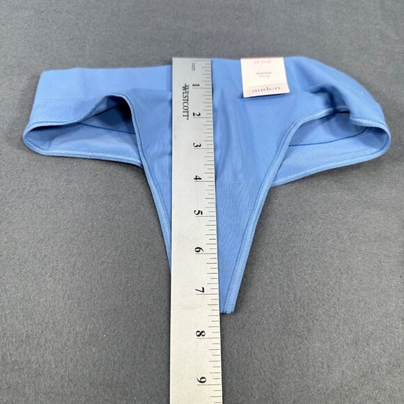 Auden Womens Size XS 0-2 Panty Thong Seamless Oeko-Tex Blue New With Tags - Picture 7 of 8
